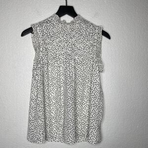 Max Studio NWT Sleeveless Polka Dot Top Size S